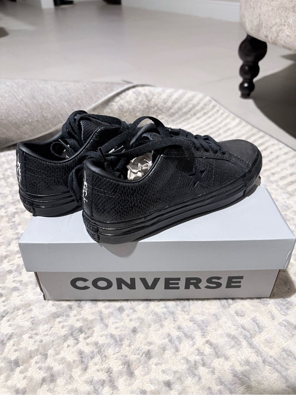 Converse Women’s Black Jamie Plat Low Top One Star Sneakers